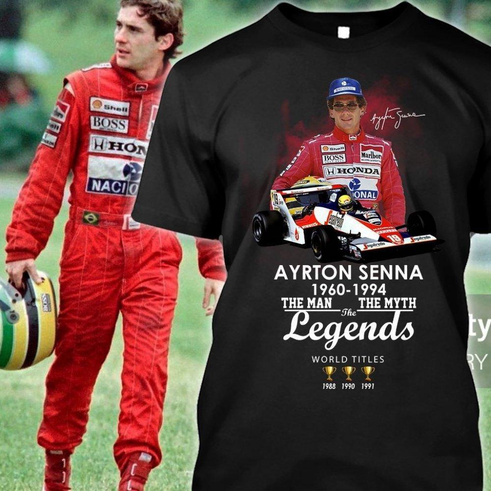 Ayrton Senna The Legend Signature Fan Shirt